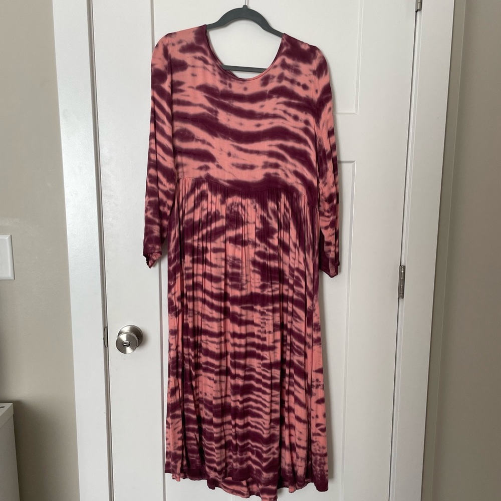 Anthropologie Dolan Tie Dye Midi Dress - Sz Petite Medium